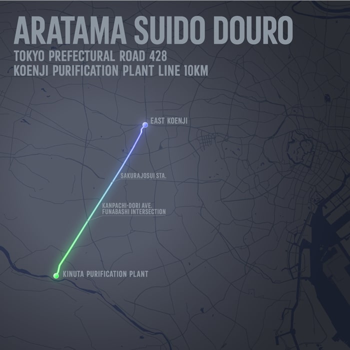 コースマップ ARATAMA SUIDO DOURO