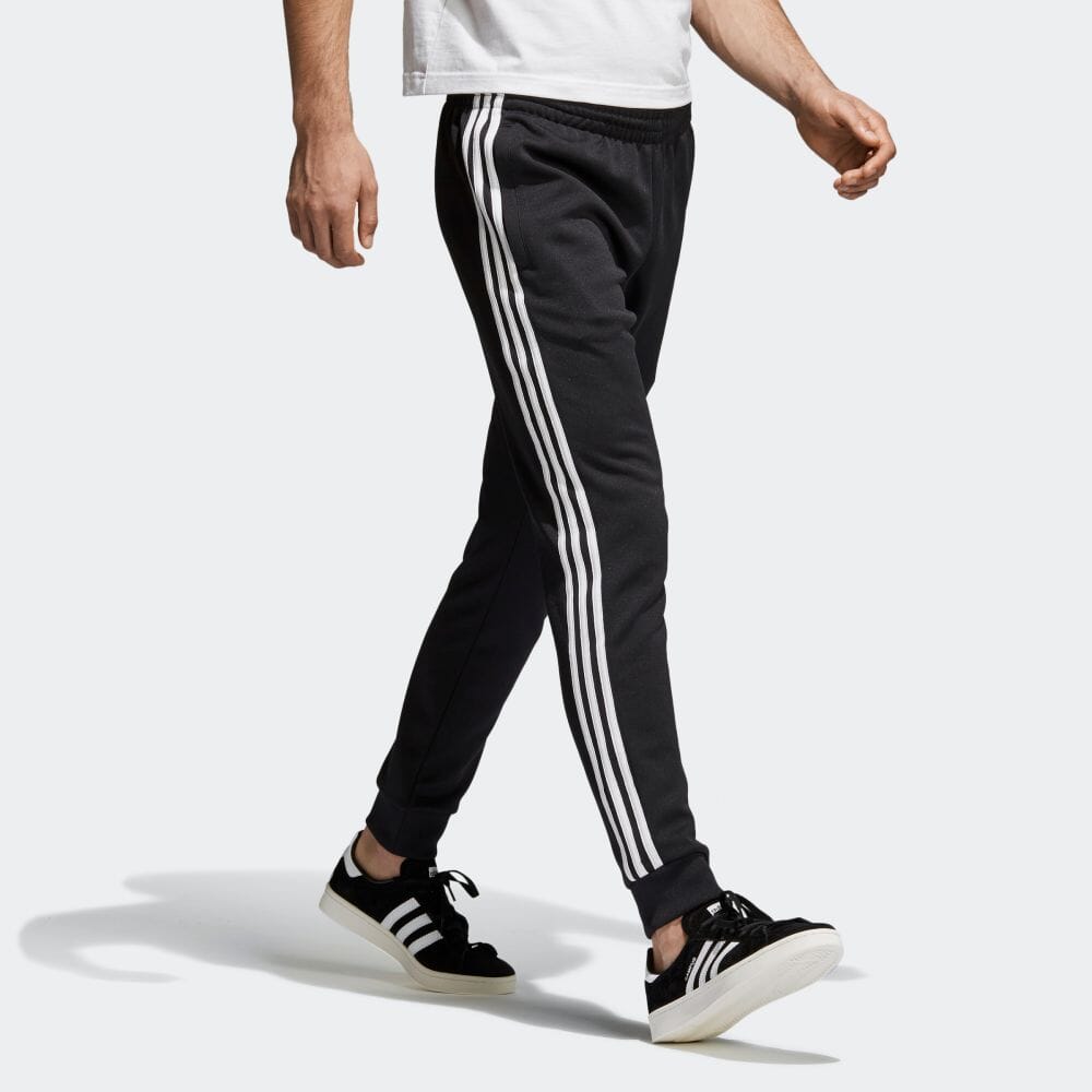 adidas track pants full stripe