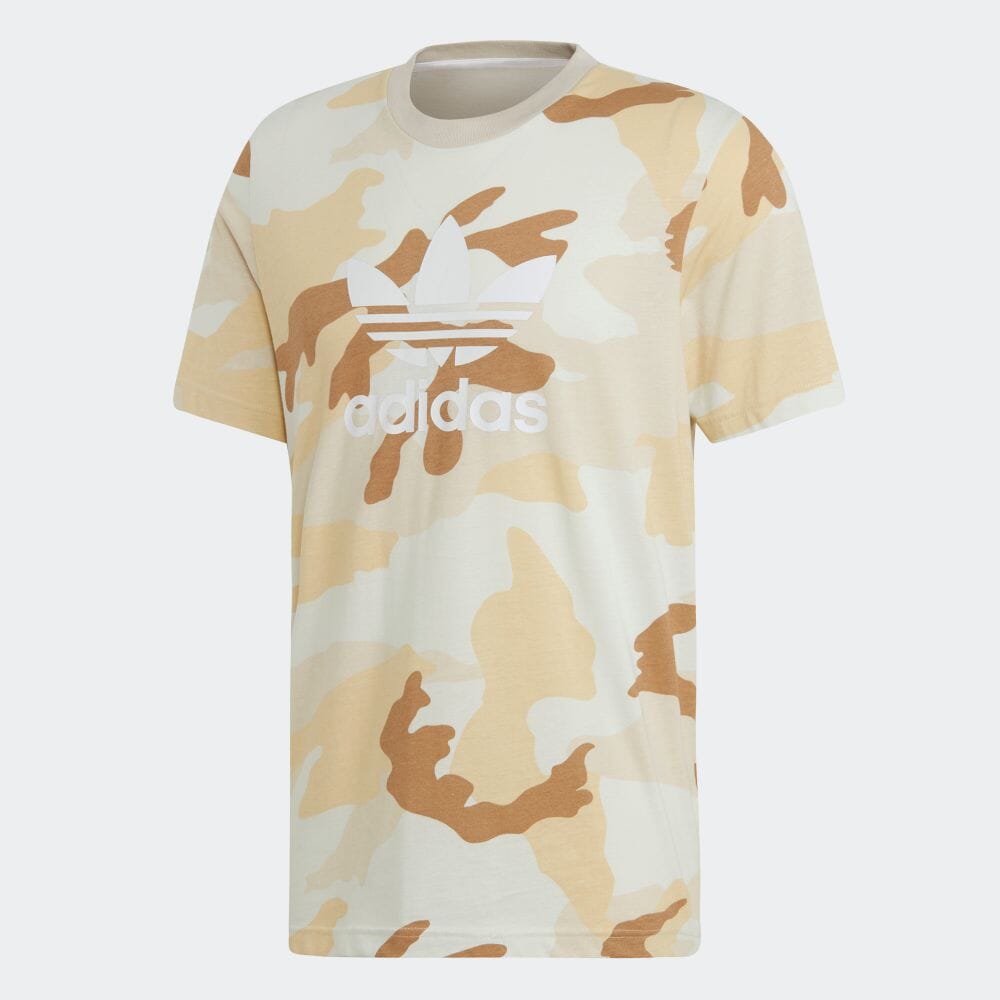 Adidas公式通販 カモ柄のトレフォイルtシャツ Camouflage Trefoil Tee Fuf35 Ed6953 オリジナルス メンズ Tシャツ アディダス オンラインショップ