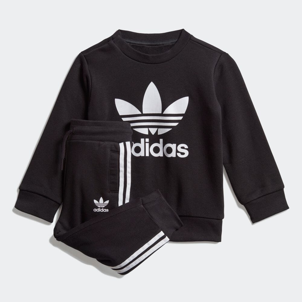アディダス オリジナルス Adidas Originals 子供用 クルー スウェットシャツ 上下セット CREW Sweatshirt S