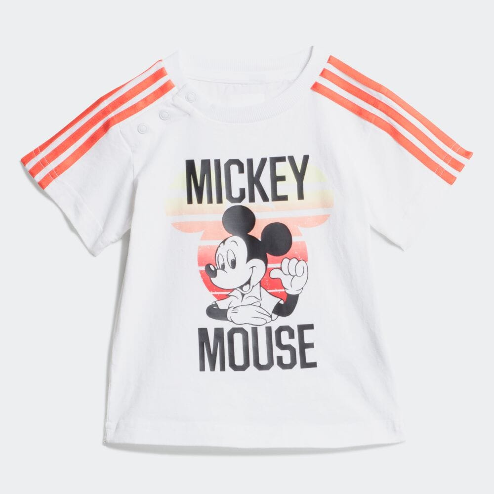 Adidas公式通販 ディズニー ミッキーマウス サマーセット Disney Mickey Mouse Summer Set Gsw90 Fm2864 ボーイズ ジム トレーニング セットアップ アディダス オンラインショップ
