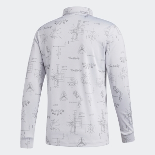 ヒストリカルパターン 長袖ボタンダウンシャツ / Allover Print Long Sleeve Polo Shirt