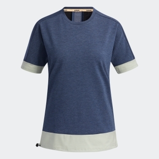 ファブリックミックス 半袖クルーネックシャツ / T-Shirt