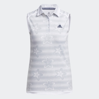 フラワープリント ノースリーブシャツ / Sleeveless Polo Shirt