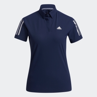 スリーストライプス 半袖ストレッチボタンダウンシャツ / Polo Shirt