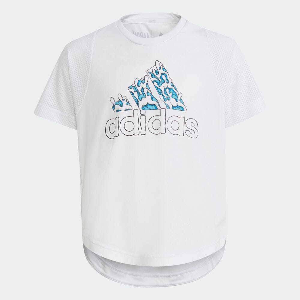 アディダス公式通販 アーロン カイ 半袖tシャツ ron Kai Tee Jkv92 Gm63 ガールズ ジム トレーニング Tシャツ Adidas オンラインショップ