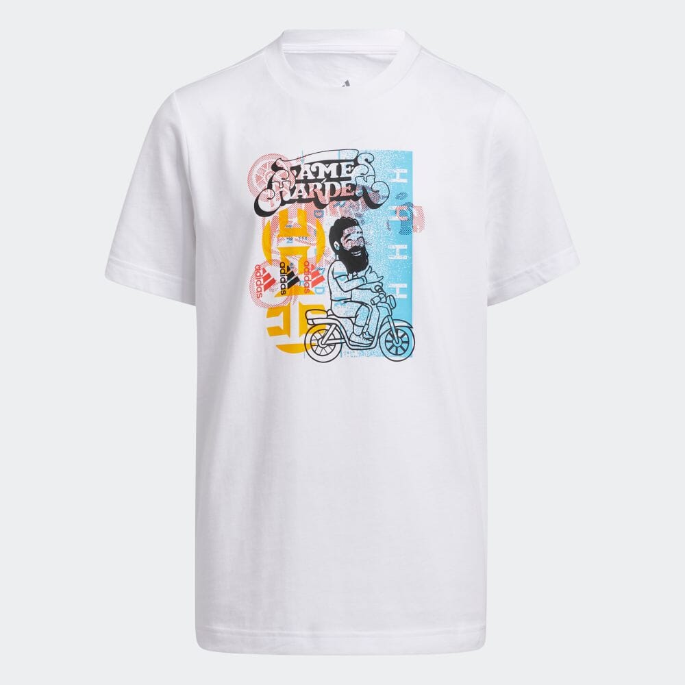 アディダス公式通販 ヤングクリエーターズ ハーデン アバター 半袖tシャツ Young Creators Harden Avatar Tee Gq3426 キッズ 子供用 バスケットボール Tシャツ Adidas オンラインショップ