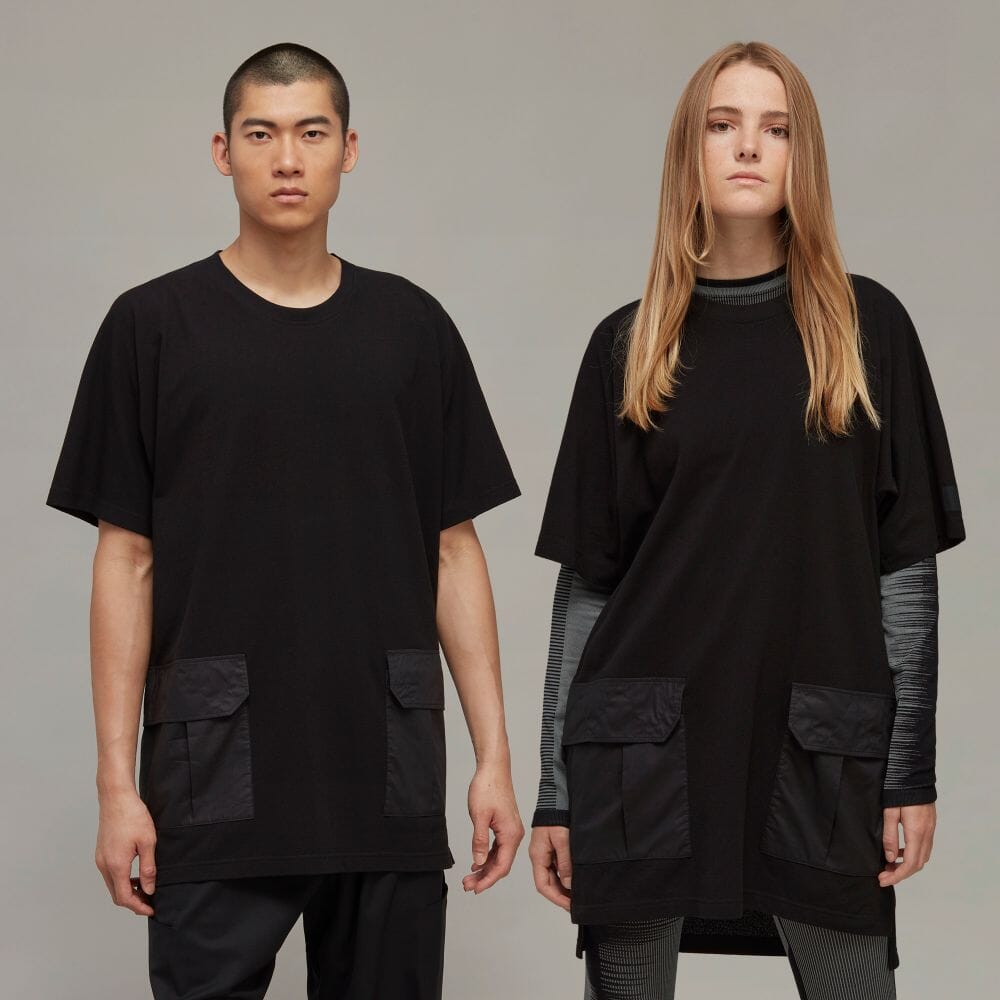 Y-3 Crepe Jersey Short Sleeve Pocket Tee