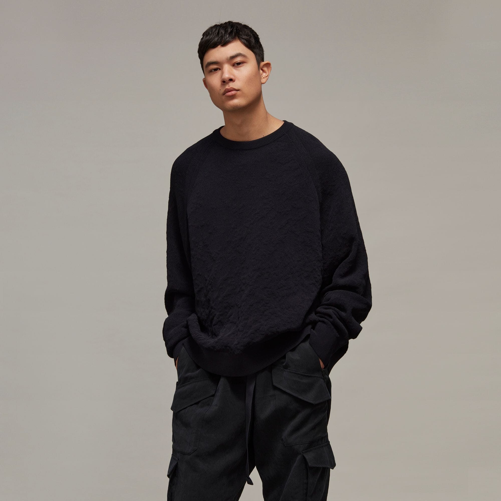 Y-3 M CLASSIC KNIT CREW SWEATER ビッグロゴ | www.fleettracktz.com