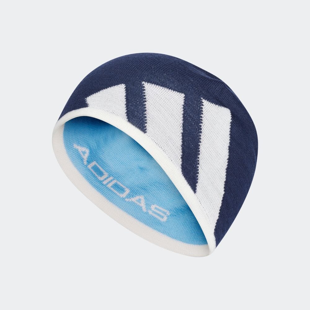 adidas リバーシブル　ビーニー　ニット帽　ニットキャップGuess