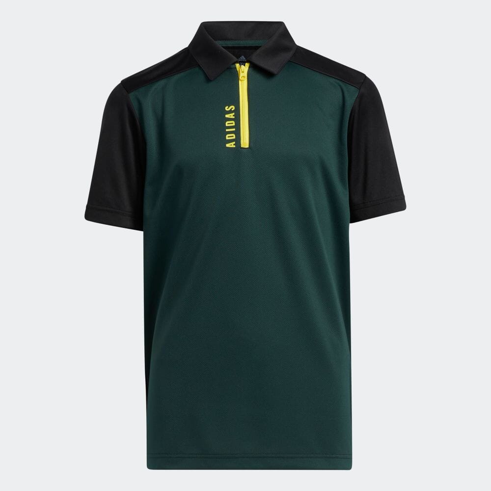 adidas golf メンズゴルフウェア 半袖 ハーフジップシャツ