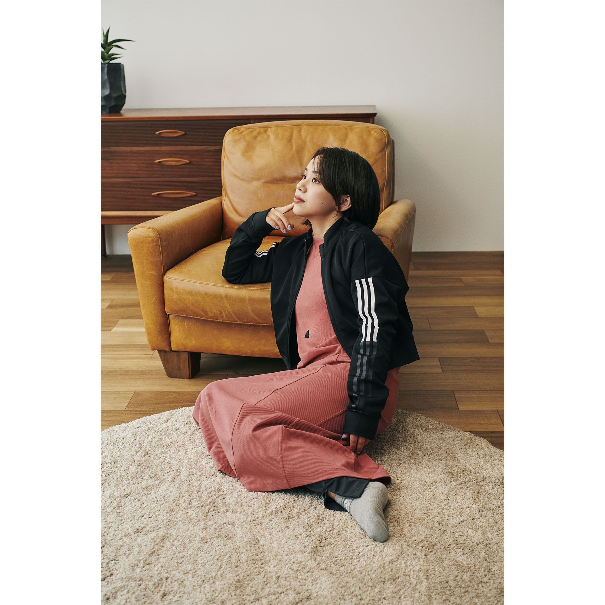 新品タグ付］adidas originals▽クロップドブルゾントラックトップ