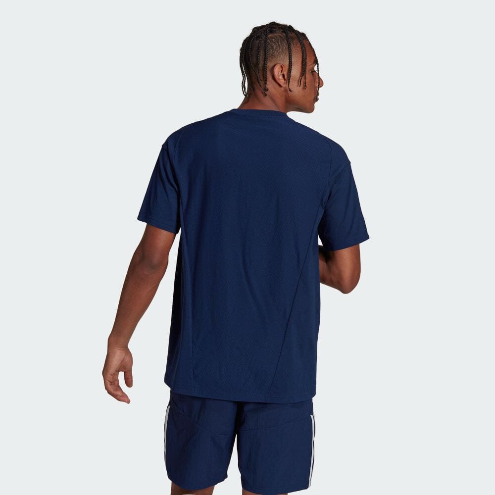 adidas アディダスオリジナルス Tシャツ ワッフル ブルー 青 半袖