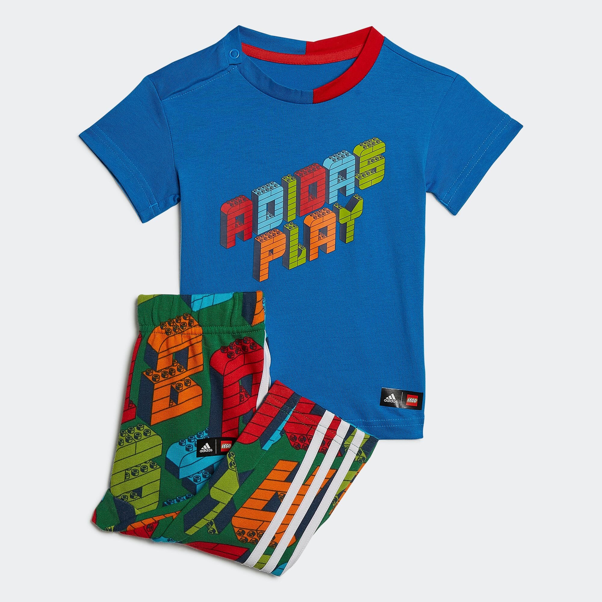 adidas × Classic LEGO 半袖Tシャツ＆パンツセット キッズ／子供用 スポーツウェア