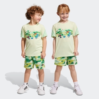adidas × LEGO プレー Tシャツ & ショーツ セットアップ