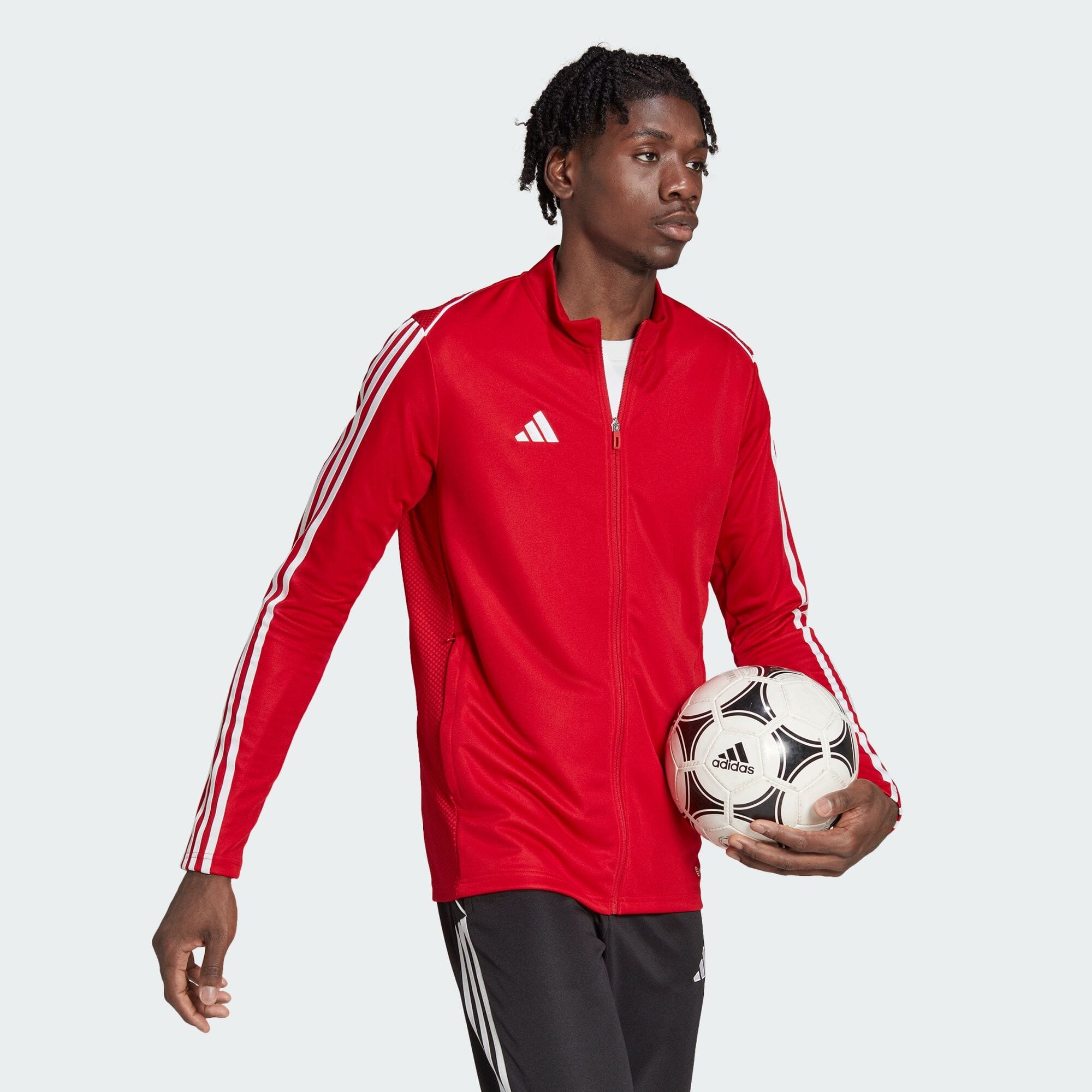 アディダス adidas 返品可 サッカー ティロ 23 リーグ トレーニングジャケット メンズ ウェア・服 アウター ジャケット ジャージ 赤  レッド HS3502