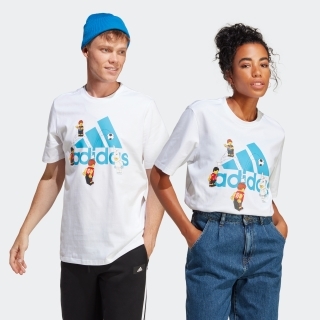adidas × LEGO サッカー バッジ オブ スポーツ グラフィック半袖Tシャツ