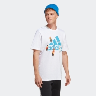 adidas × LEGO サッカー バッジ オブ スポーツ グラフィック半袖Tシャツ