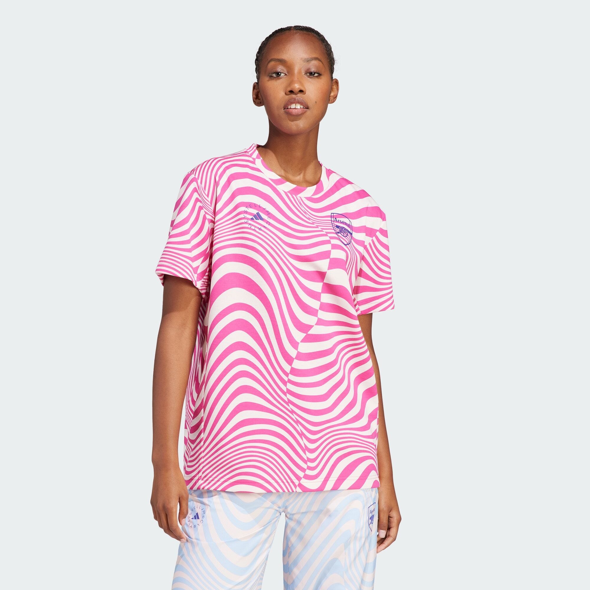 アーセナル × adidas by Stella McCartney 半袖Tシャツ レディース バイ ステラ マッカートニー