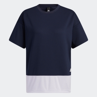 シーズナル スポーツウェア ルーズフィット カラーブロック半袖Tシャツ
