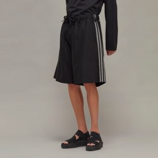 Y-3 3-Stripes Refined Wool Tailored Shorts画像