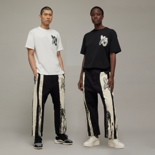 Y-3 LOGO FRENCH TERRY PANTS