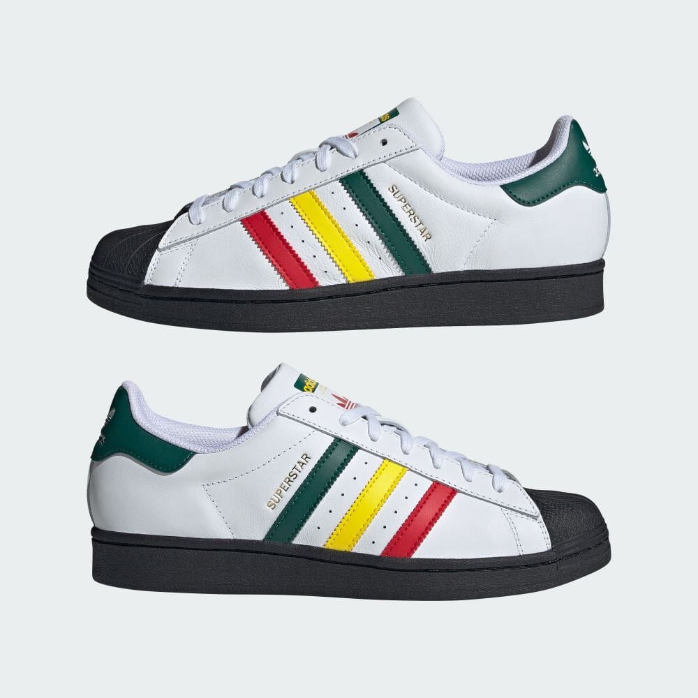 豪華ラッピング無料 SAMBA - SUPERSTAR OG OG スニーカー スーパースター スーパーラスタスーパースター adidas 未使用  adidas 国内配送 ラスタ ボブマーリー ラスタカラー レゲエ ボブマーリー メンズ