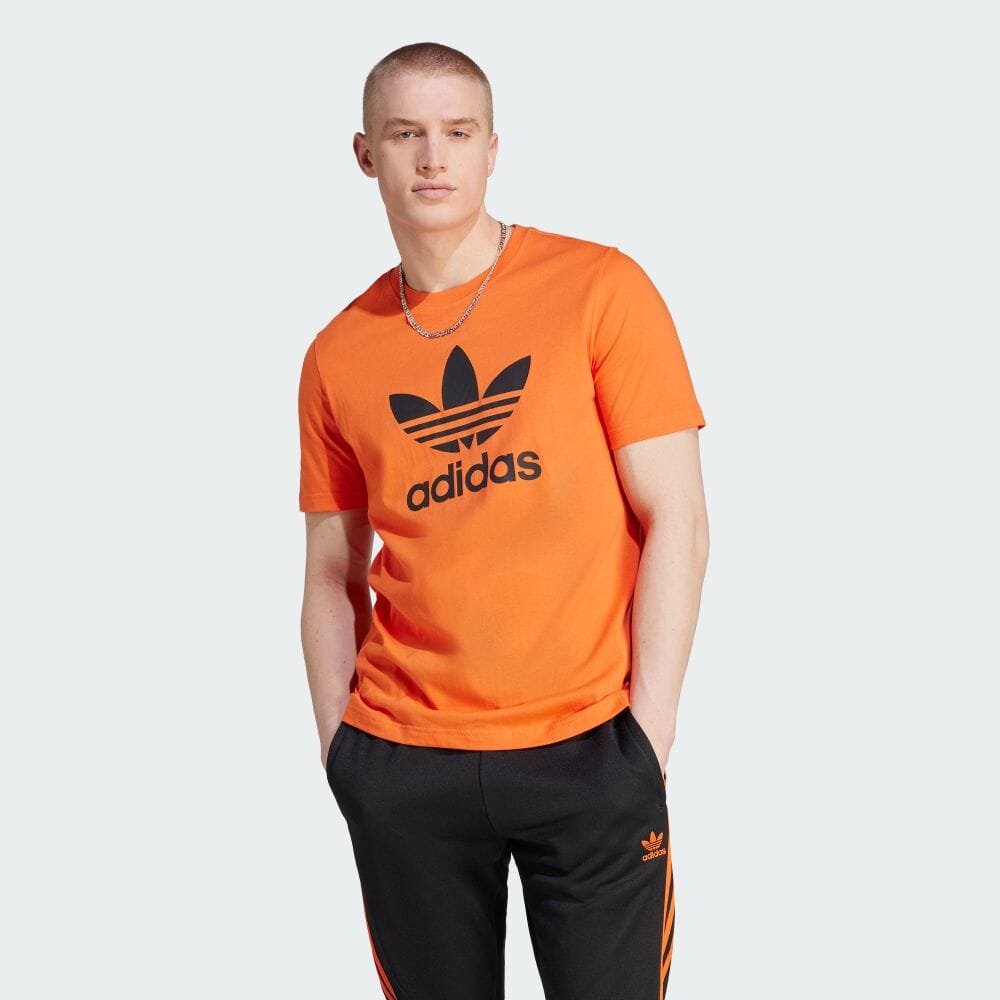 【adidas】デザイン　Tシャツ　トレフォイルロゴ　3本線　XLサイズ
