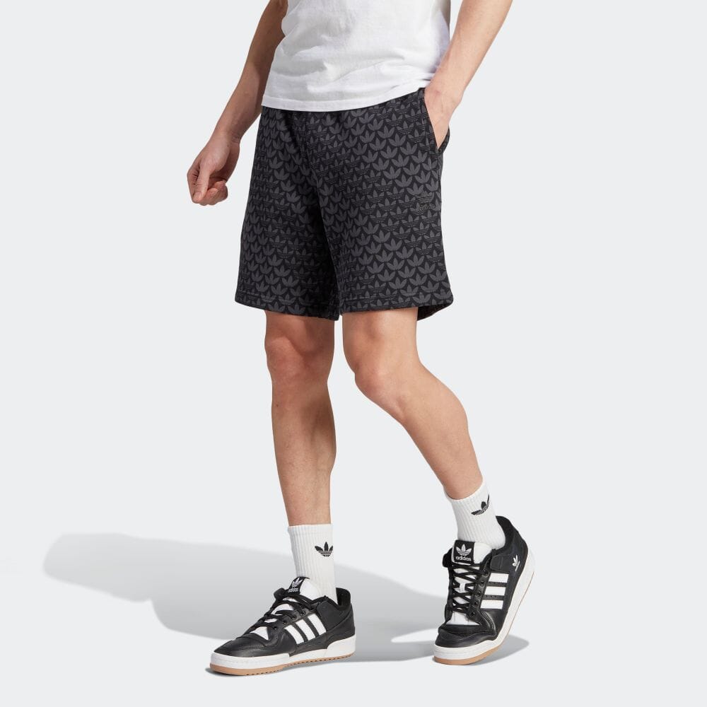 【ビッグサイズ】adidas originals ハーフパンツ　黒×金　XL