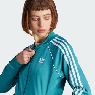 幻想的 adidas 緑 メキシコオリンピック トラックトップ SST ジャージ