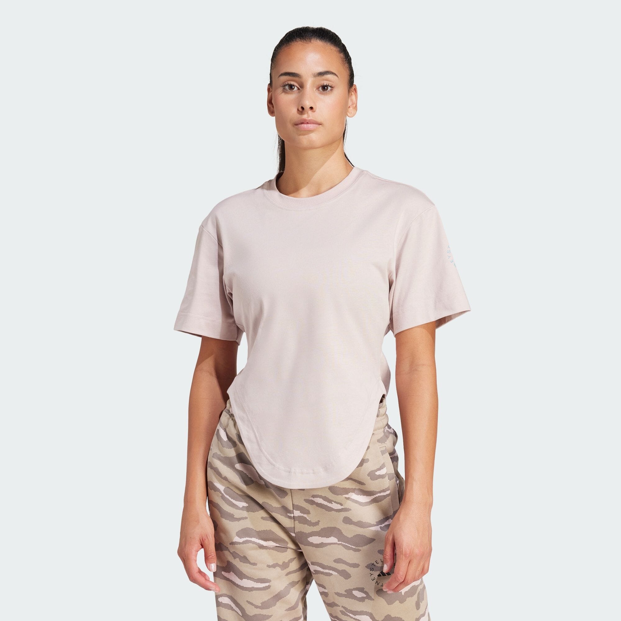 adidas by Stella McCartney スポーツウェア カーブドヘム 半袖Tシャツ