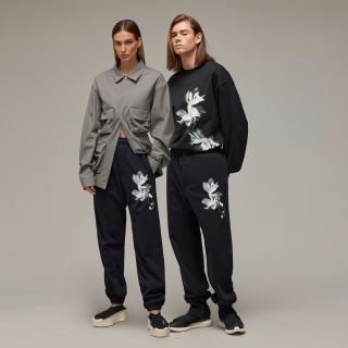 Y-3 GRAPHIC FRENCH TERRY PANTS