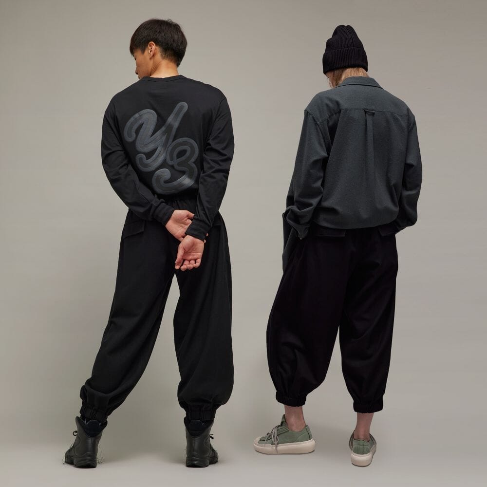 アディダス公式通販】Y-3 WOOL FLANNEL WIDE CARGO PANTS [GZI43