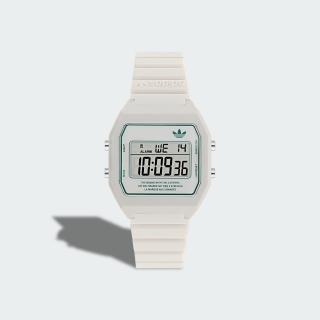 Adidas white shop digital watch