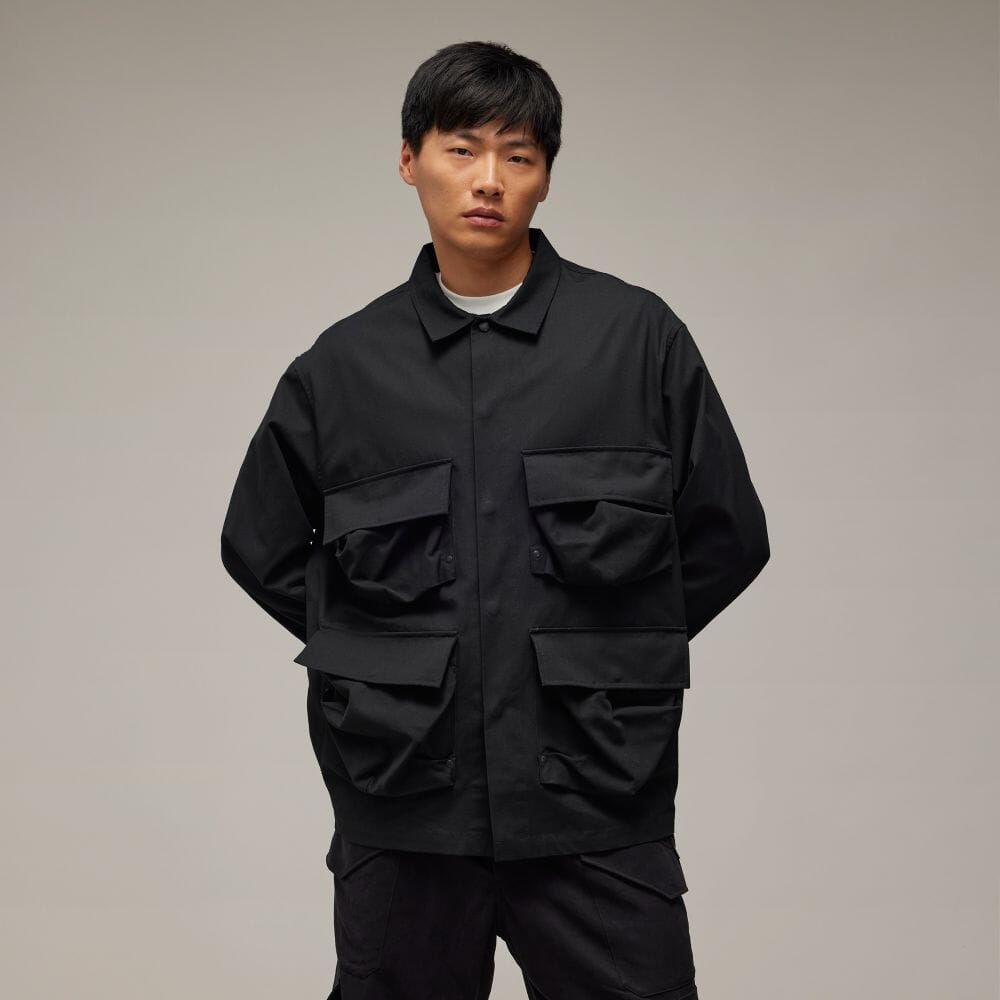 アディダス公式通販】Y-3 LONG SLEEVE POCKET OVERSHIRT [KOB82