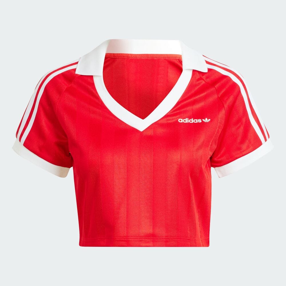 今なら即納 adidas サッカー クロップ Tシャツ ロンT SOCCER CROP