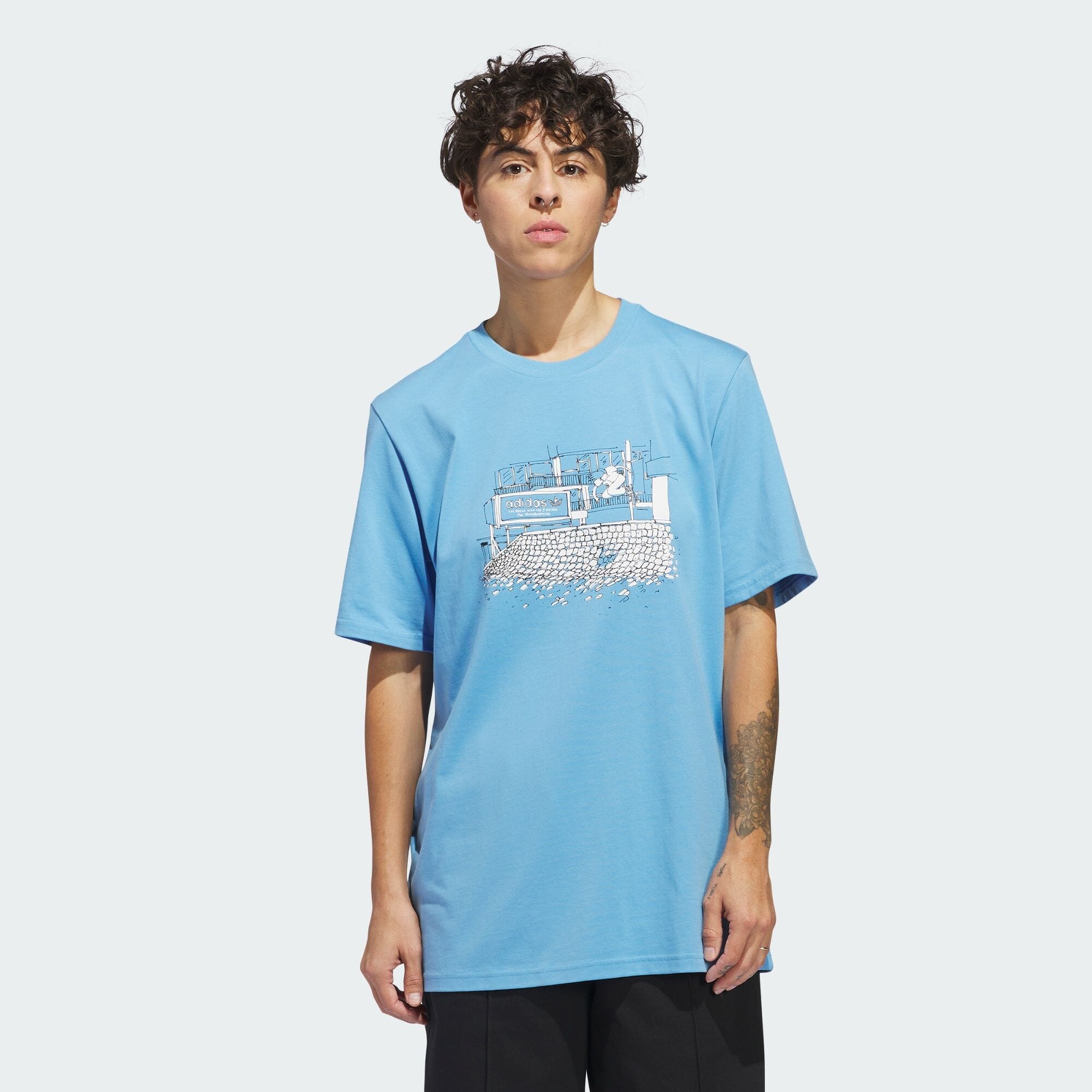 Adidas t-shirt oans zwoa drei clearance gwunna