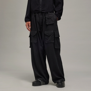 Y-3 REFINED WOOL CARGO PANTS