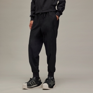 Y-3 WOOL FLANNEL CUFFED PANTS