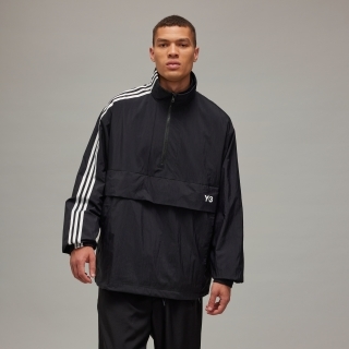 Y-3 3-STRIPES NYLON SHELL 1/2 ZIP JACKET