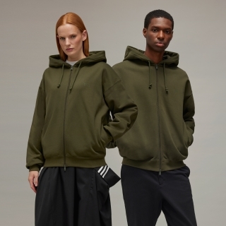 Y-3 BRUSHED TERRY ZIP HOODIE